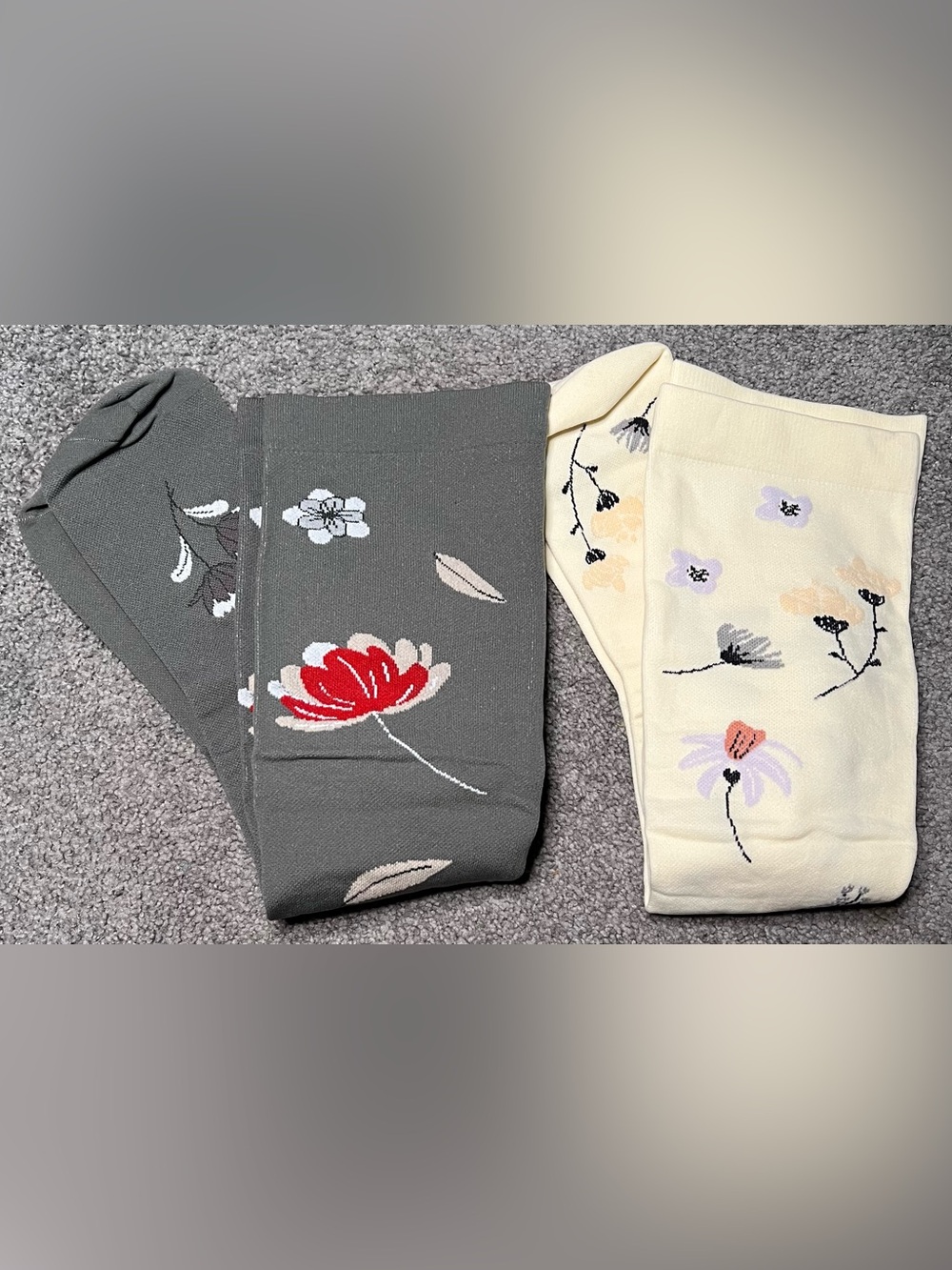NWOT Plus Size Women 2 Pair Flower
Compression Socks size 3X - Picture 4 of 7